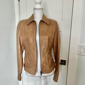Ann Taylor leather jacket/blazer